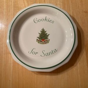 Ceramic Cookies for Santa Plate.